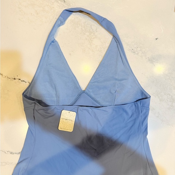 Free People Intimately Still Here Halter Cami Dusted Blue - Picture 4 of 7